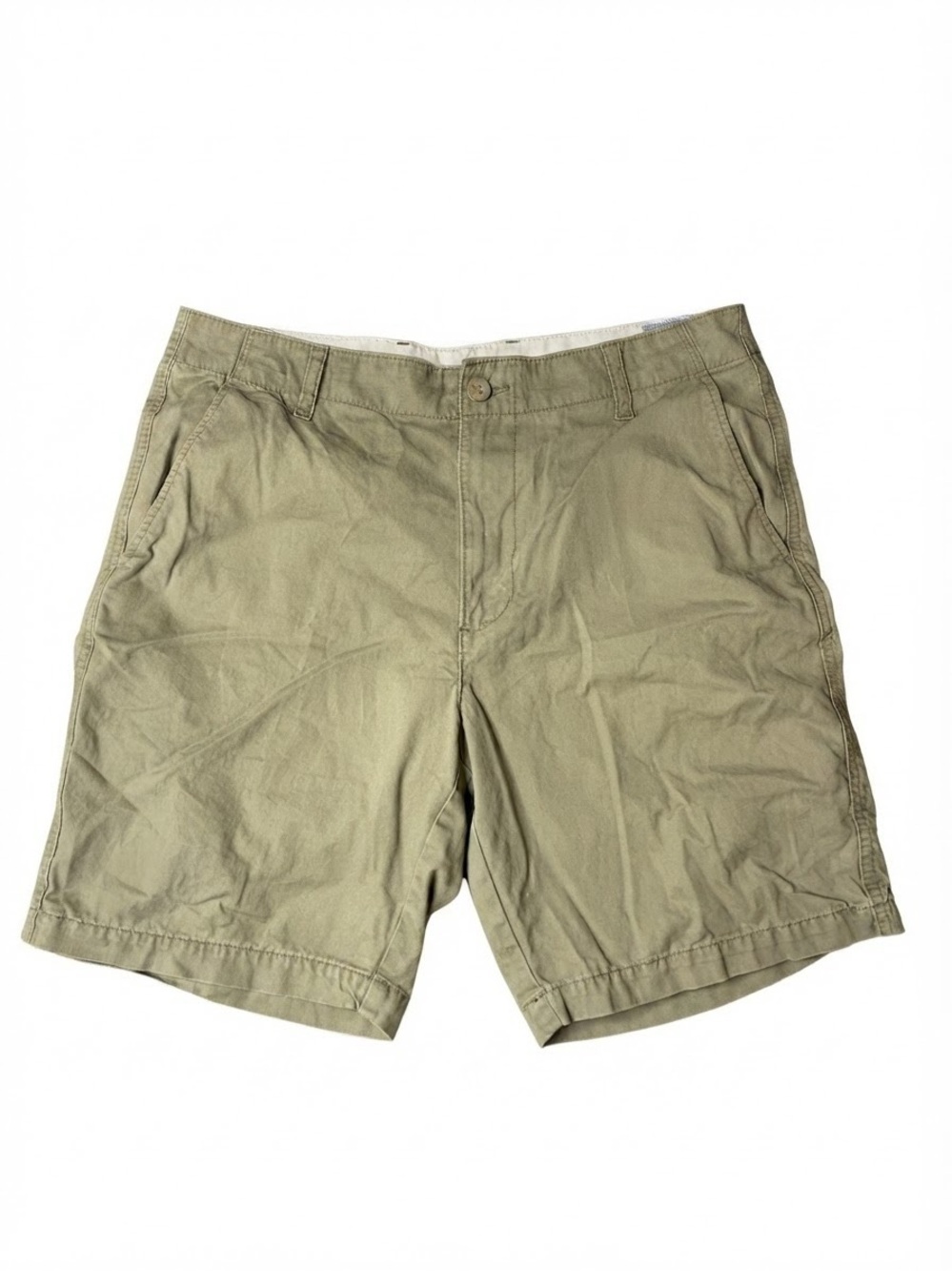 Old Navy Lived-In Straight Khaki Chino Shorts Mens Size 36 Tan